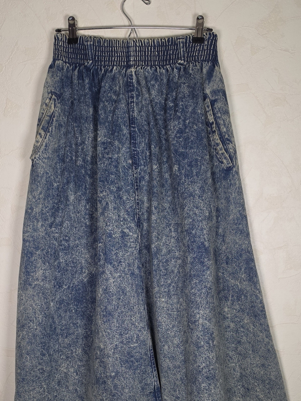 Vtg 80s 90s Acid Was Osh Kosh B'Gosh Denim Midi Skirt Womens Size 10